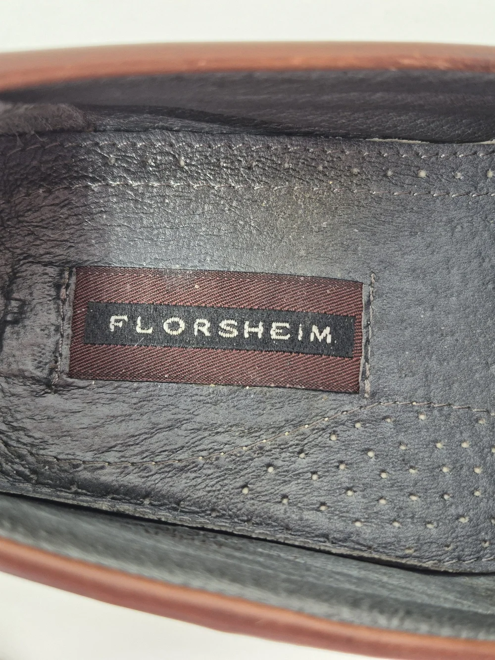 Florsheim Black and Brown Two Tone Leather Tassel Loafers 10.5 D